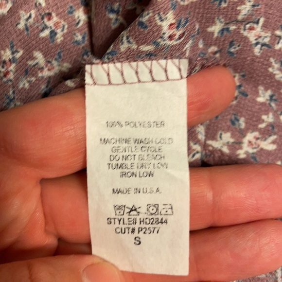 Piper & Scoot Maywood Tiny Floral Dress in Mauve - Picture 3 of 4